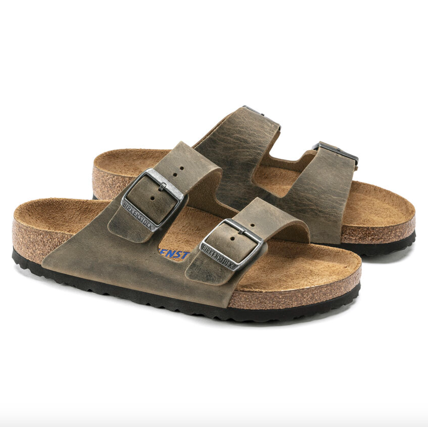Birkenstock- Arizona Soft Footbed Faded Khaki