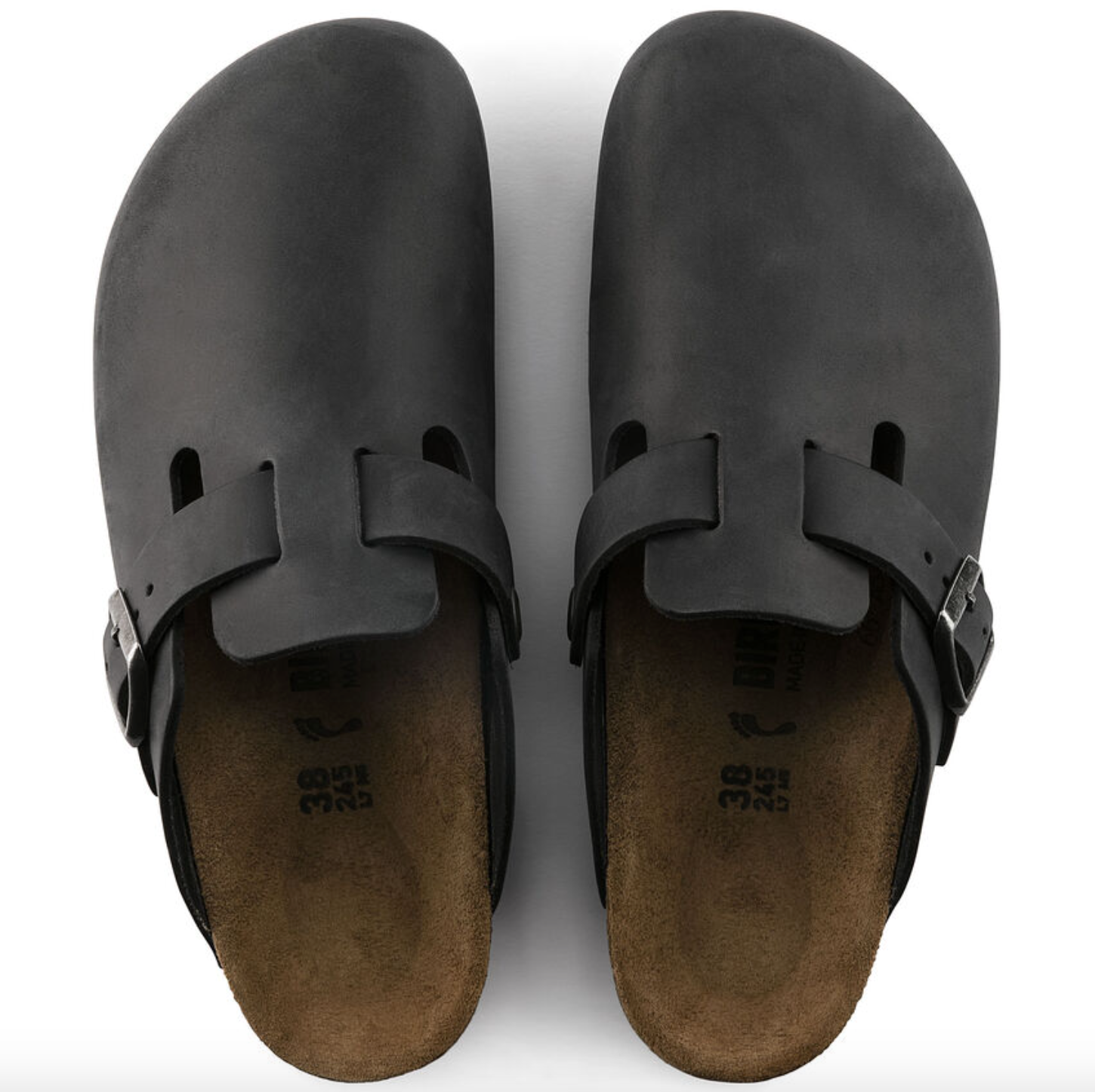 Birkenstock- Boston Oiled Leather Black