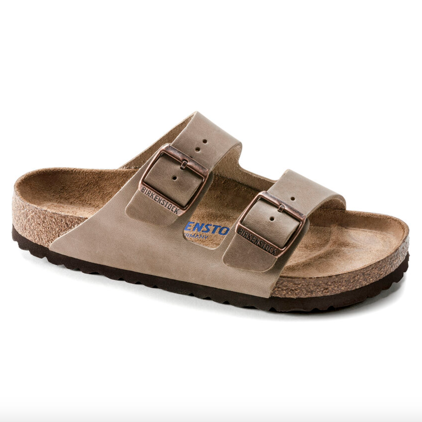 Birkenstock- Arizona Soft Footbed Oiled Leather Iron
