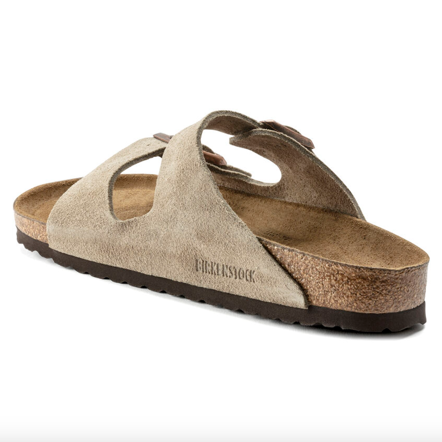 Birkenstock- Arizona Soft Footbed Taupe Suede