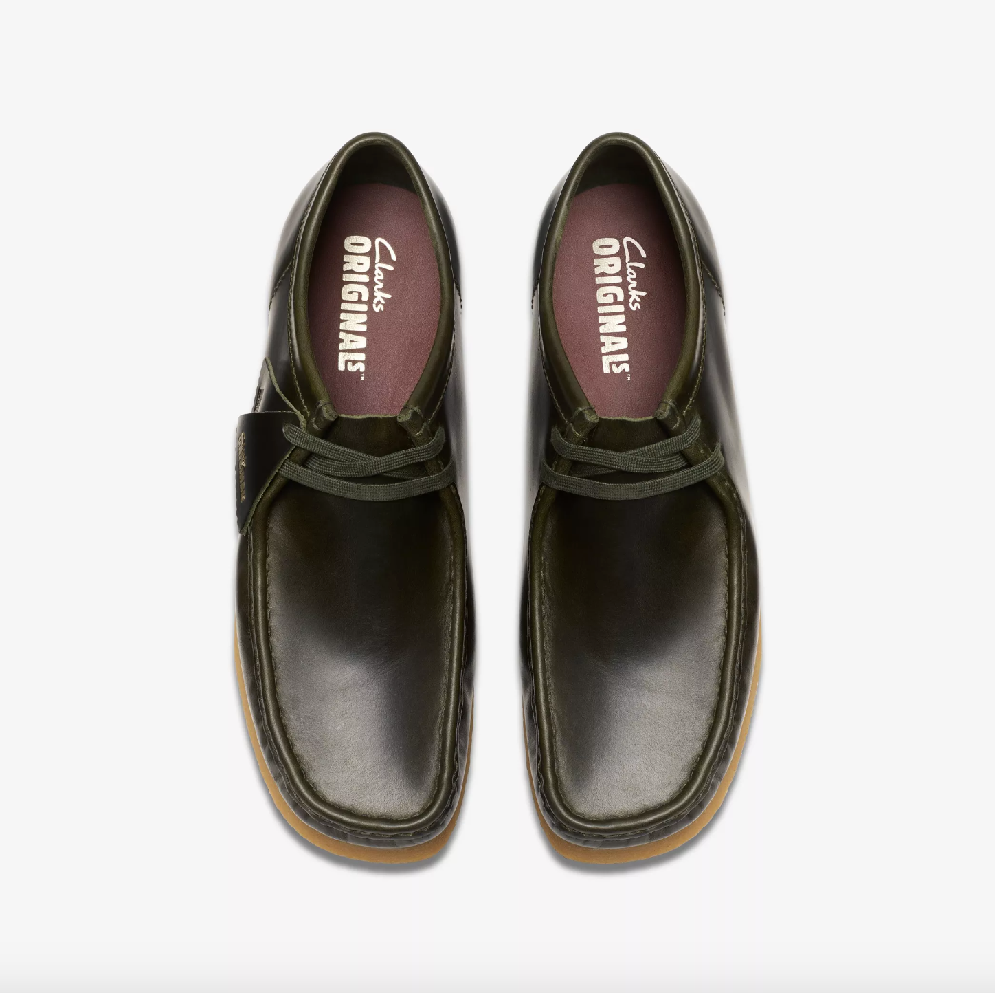 Clarks- Wallabee Forest Green Leather