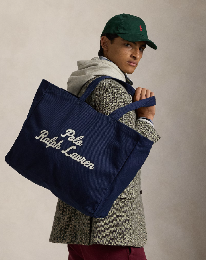 Polo Ralph Lauren - Embroidered Canvas Tote in Navy