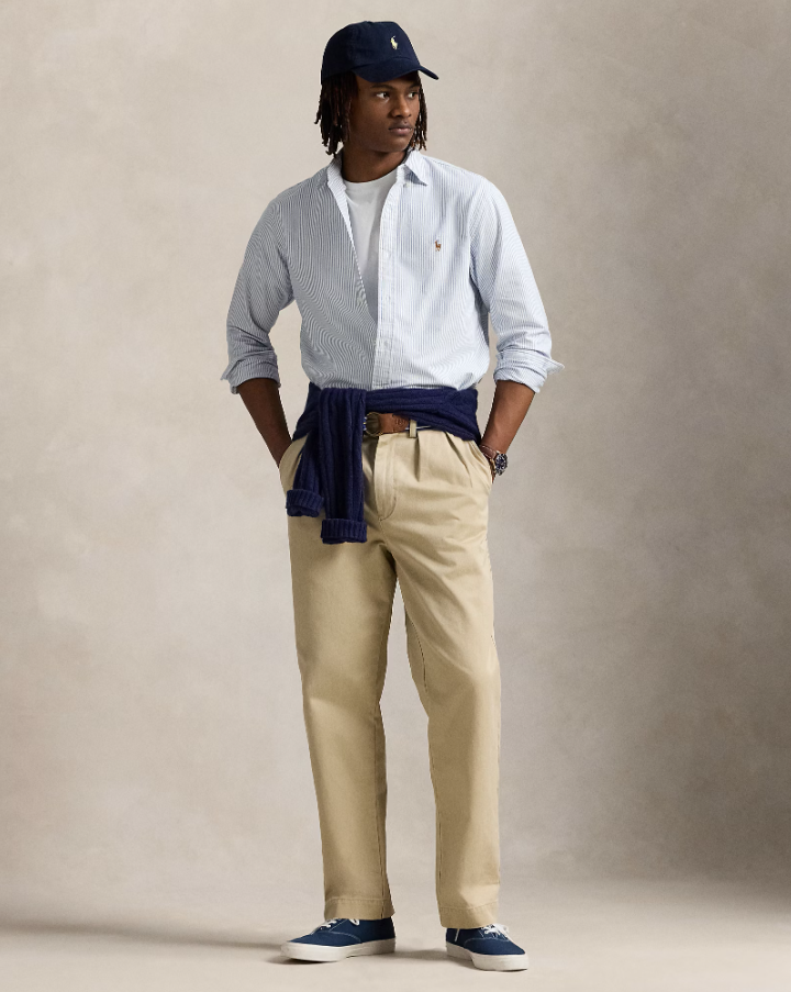 Polo Ralph Lauren - Striped Oxford Sport Shirt in Blue Classic Fit
