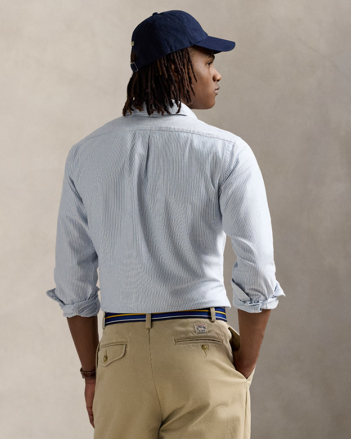 Polo Ralph Lauren - Striped Oxford Sport Shirt in Blue Classic Fit