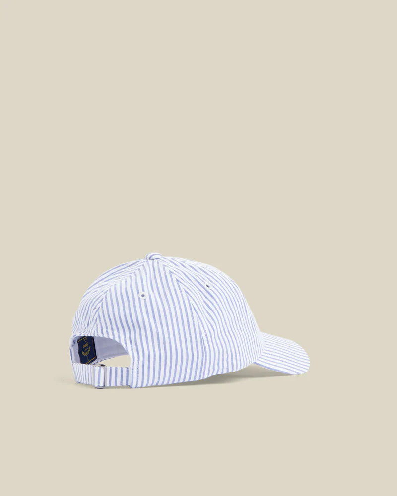 Portuguese Flannel - Seersucker Hat in Blue Stripe