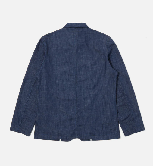 Universal Works- Bakers C Jacket Indigo Atlantic Denim