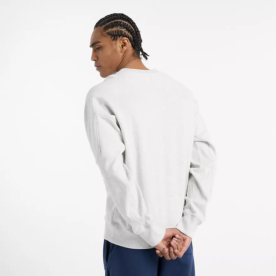 New Balance - Varsity French Terry Graphic Crew ~ Ash Grey