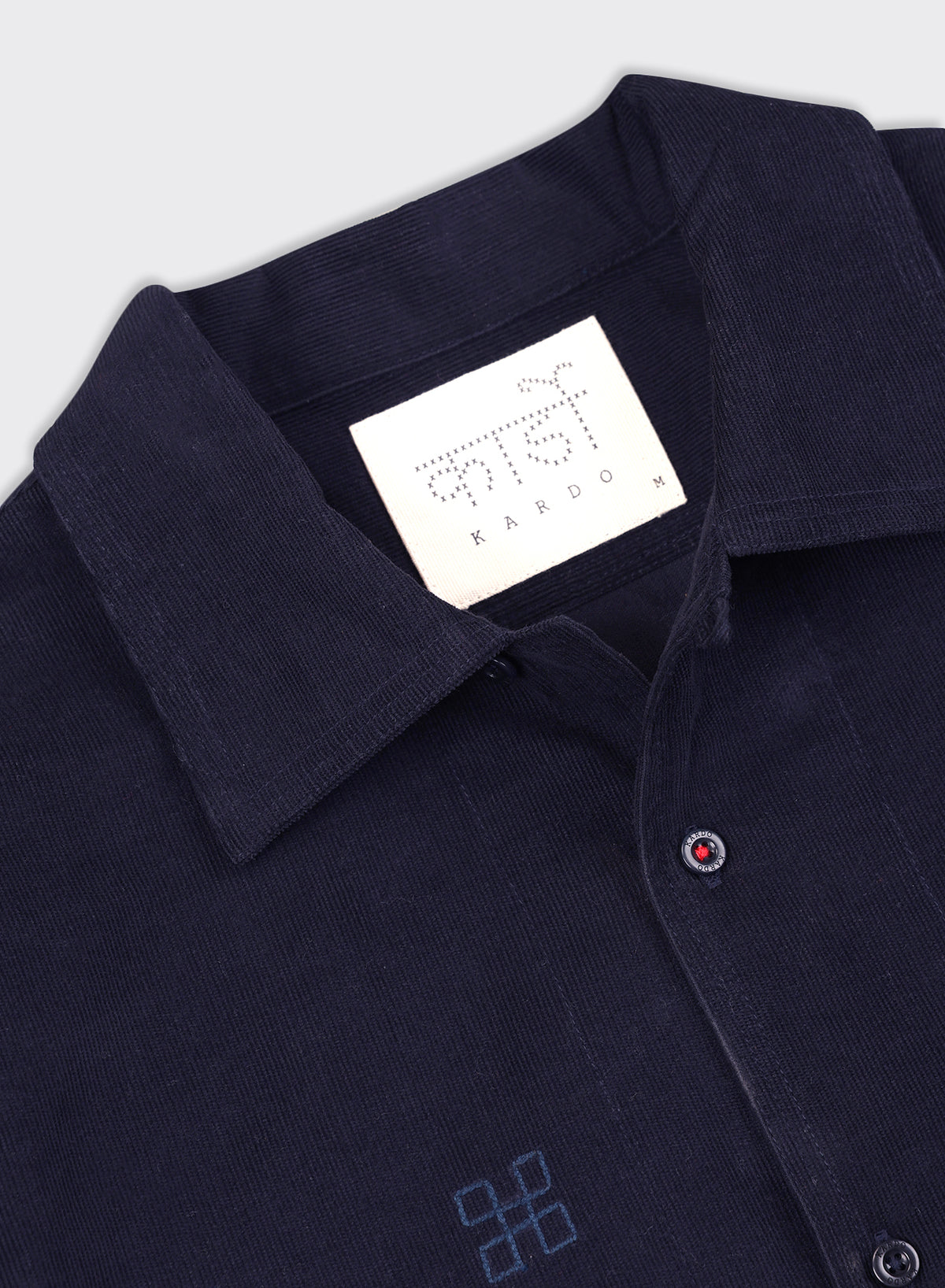 Kardo - Chintan Long-Sleeve Shirt in Navy Corduroy