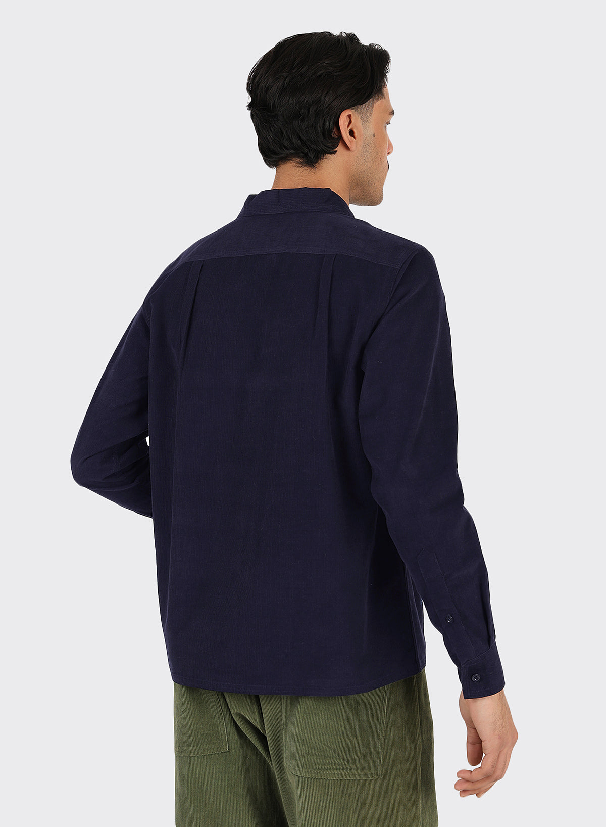 Kardo - Chintan Long-Sleeve Shirt in Navy Corduroy