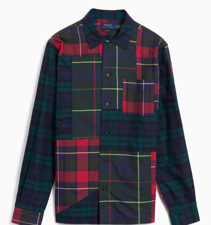 Polo Ralph Lauren - Classic Oxford Andy Camp Shirt in Tartan Patchwork