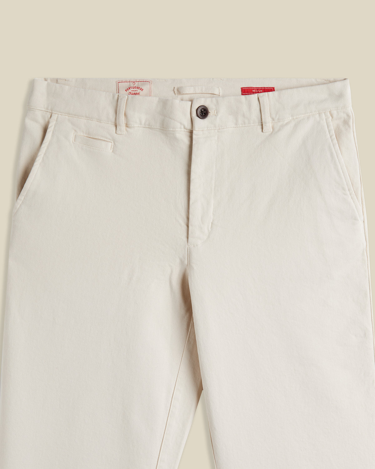 Portuguese Flannel - Labura Trouser in Ecru