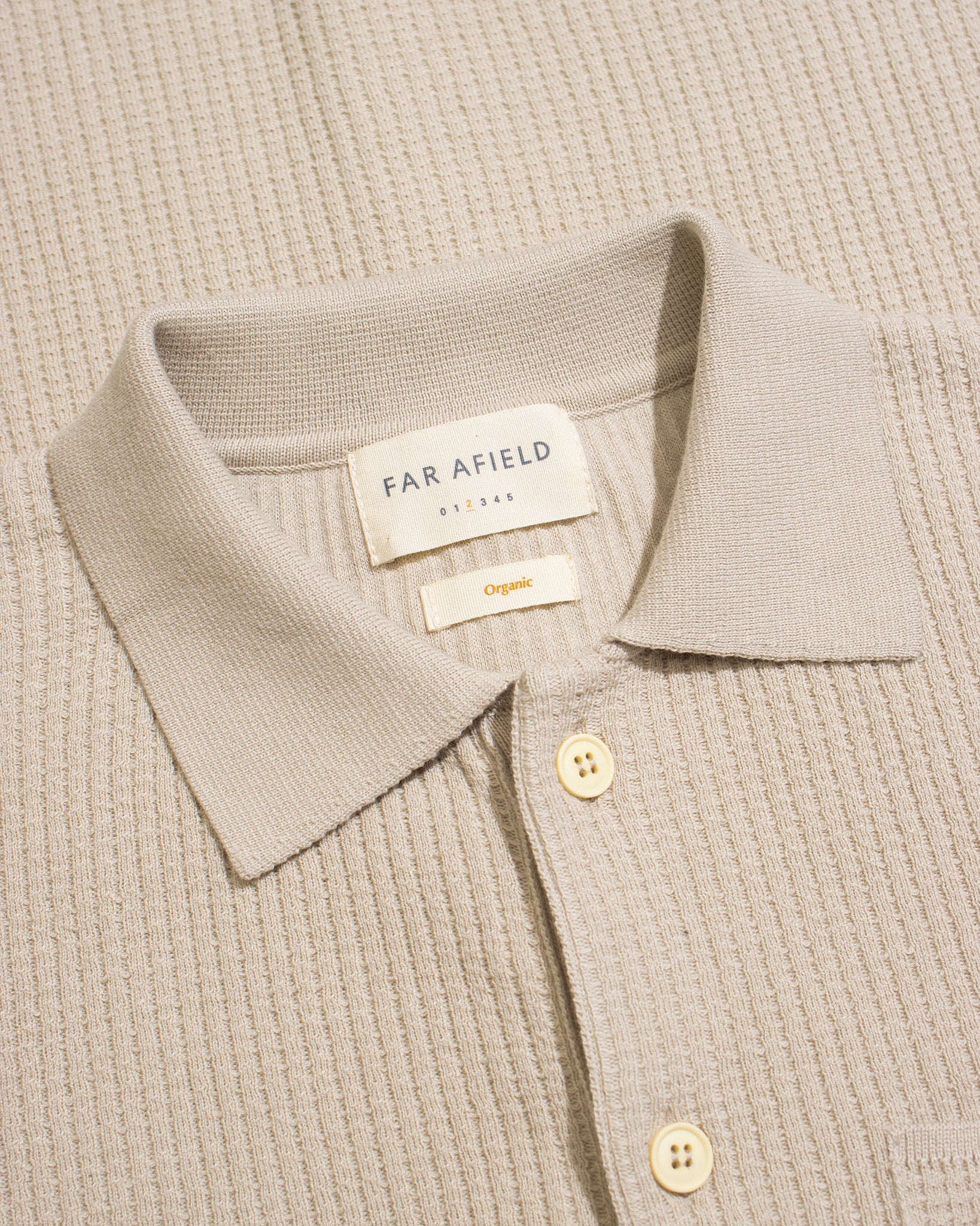 Far Afield- Heitor Knit Shirt in Peyote Sand