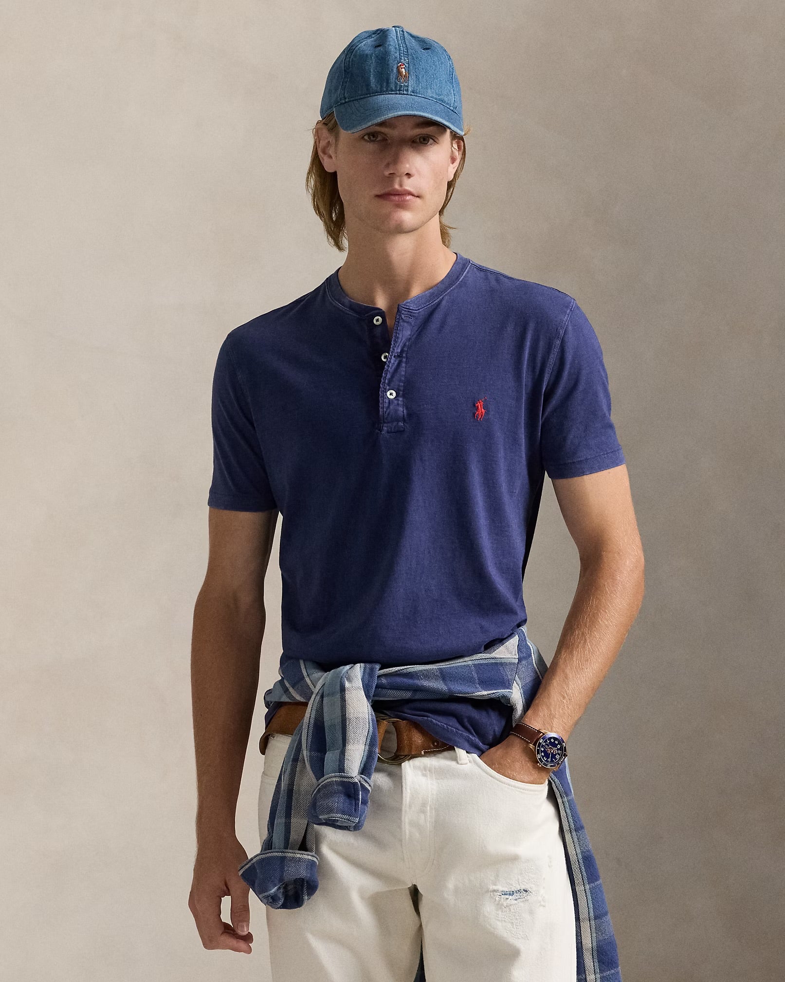 Polo Ralph Lauren- Slub Jersey Short-Sleeve Henley Shirt
