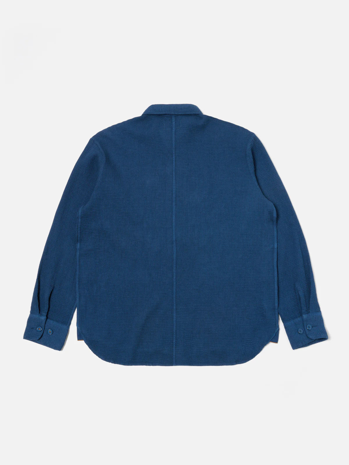 Universal Works - Travail Overshirt in Navy Japanese Waffle