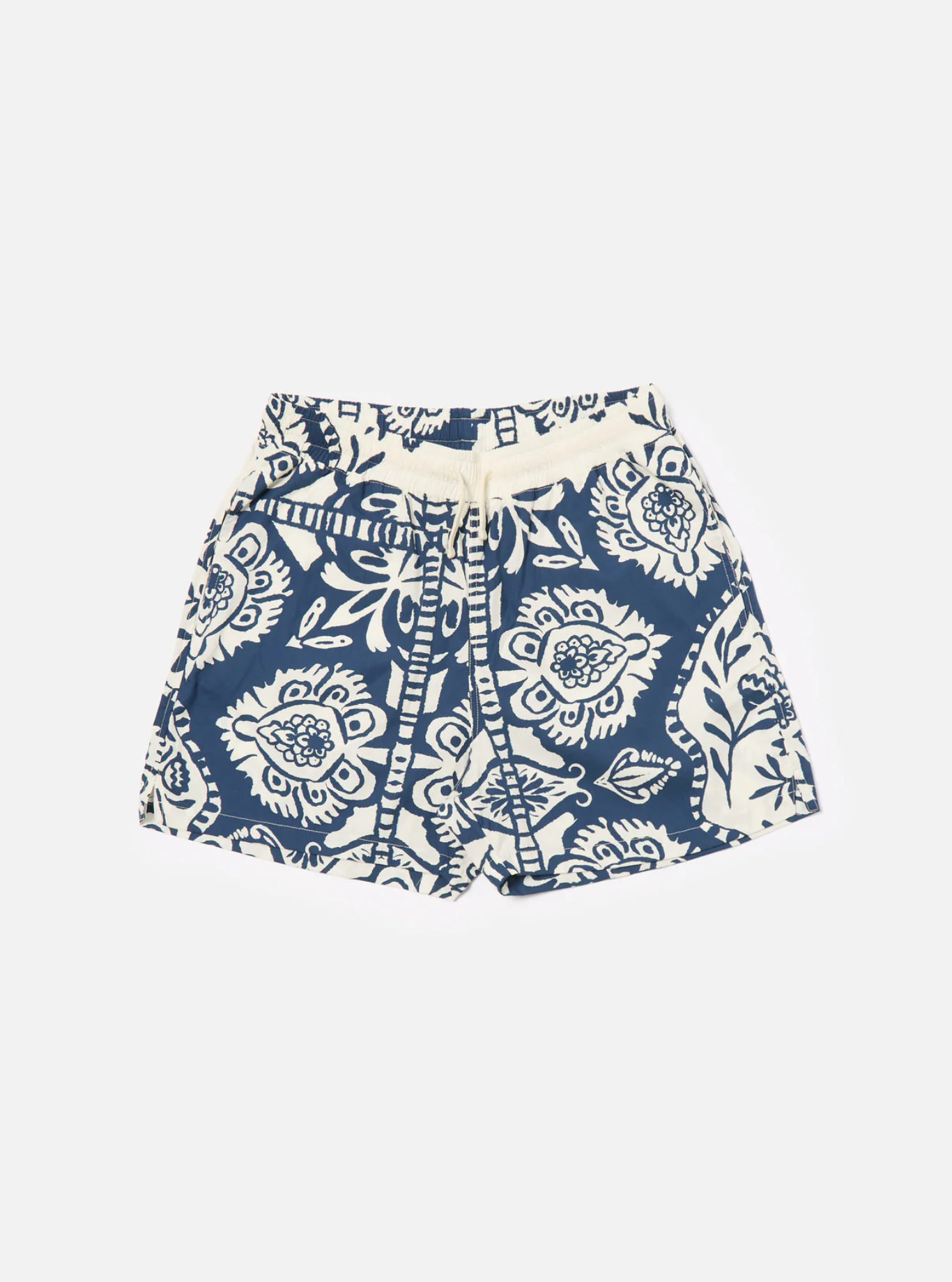 Universal Works - Action Short in Navy Island Print Cotton