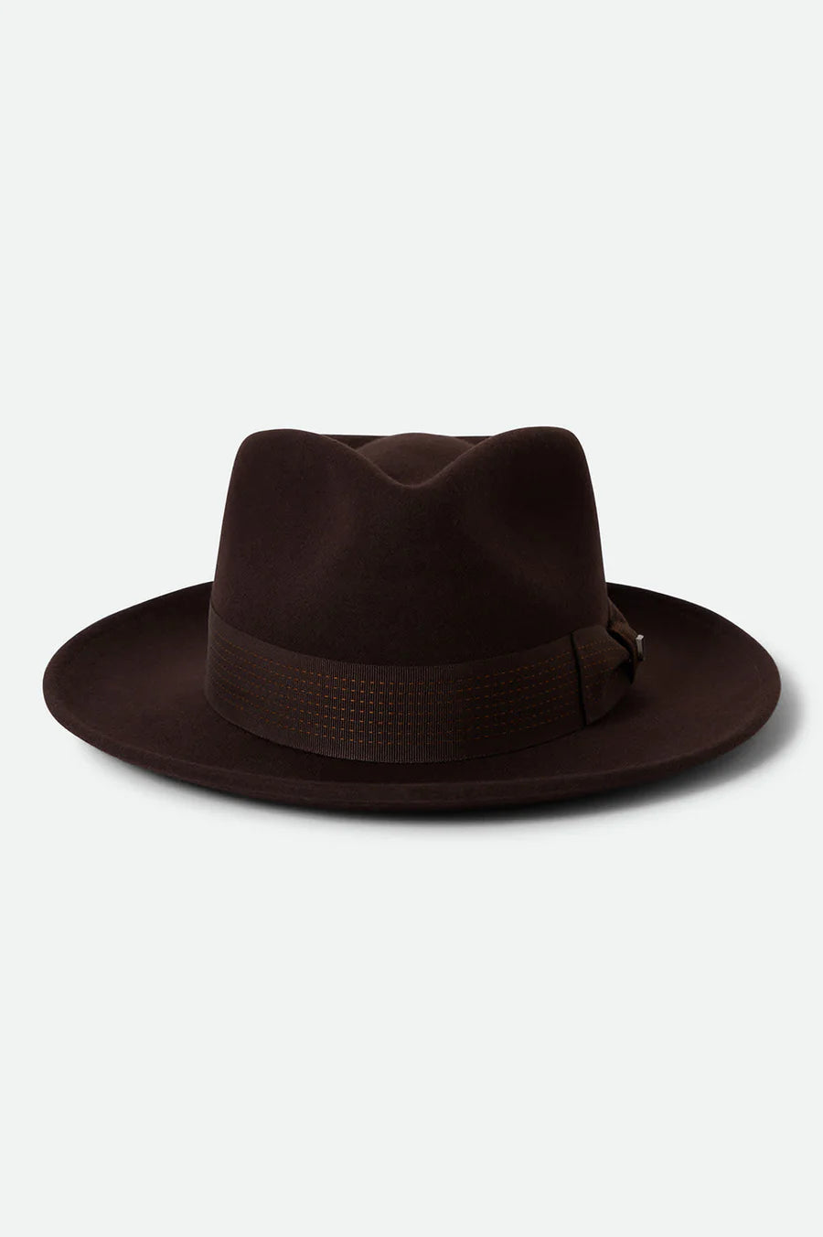 Brixton - Swindle Convertabrim Fedora in Dar Brown and Chocolate