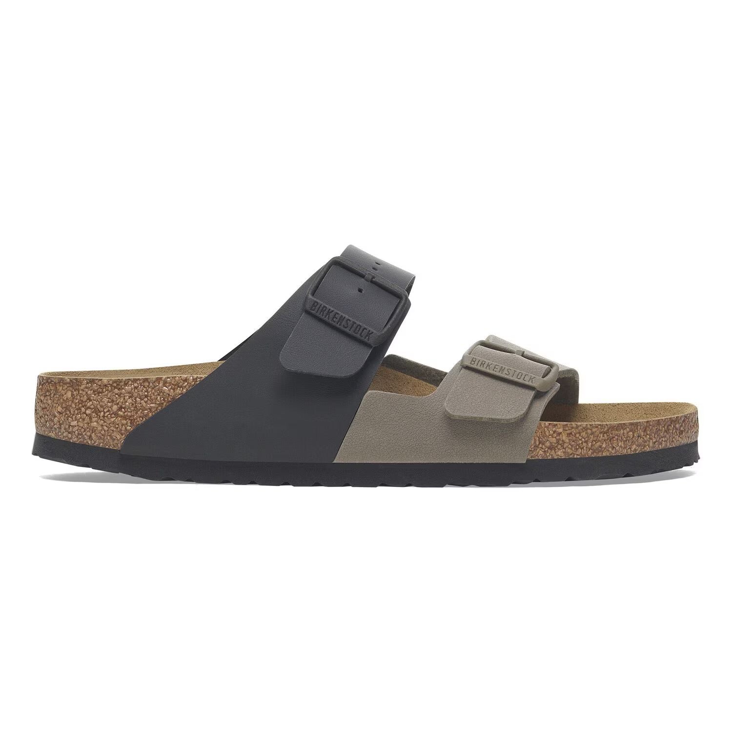 Birkenstock - Arizona Split Birko-Flor in Black and Stone