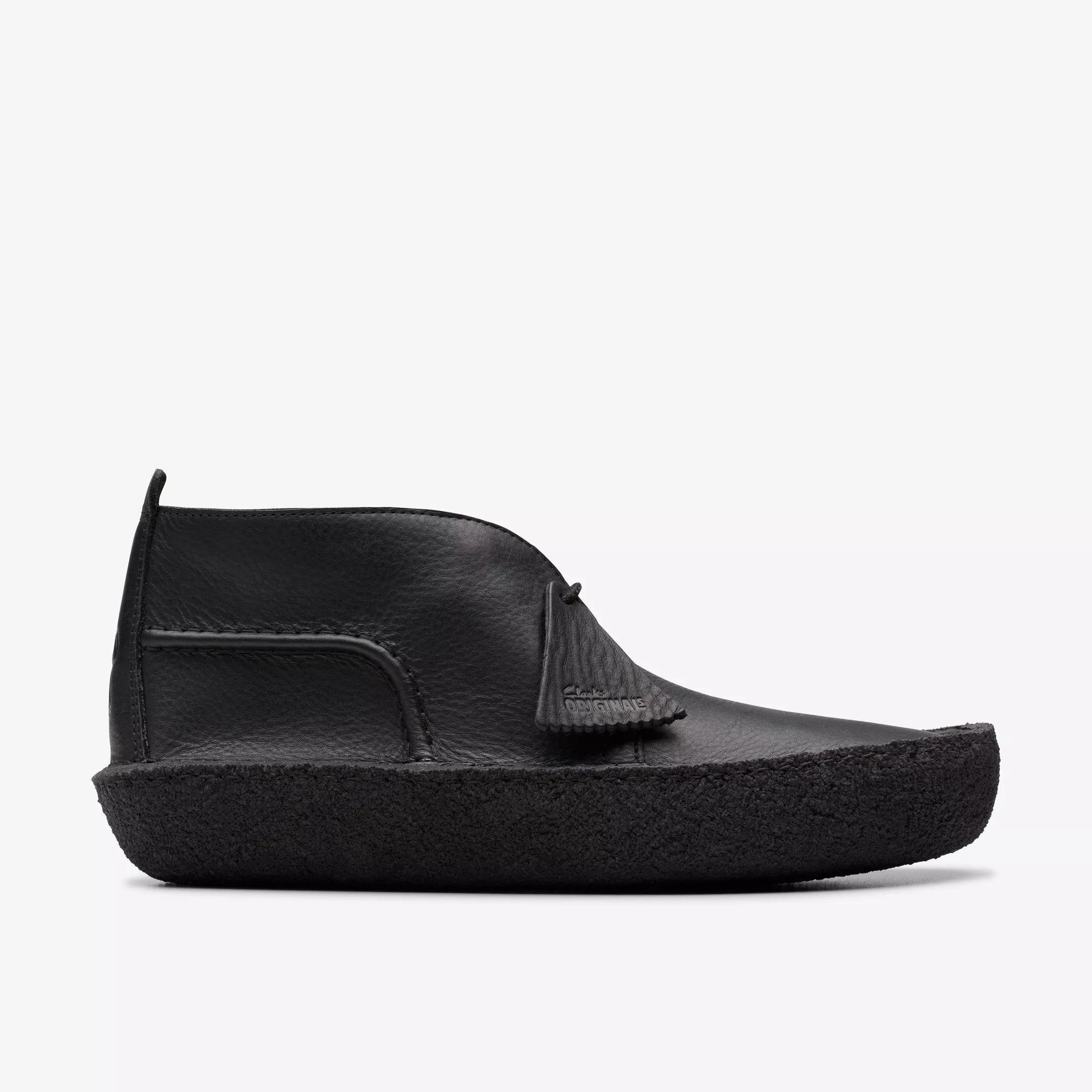 Clarks - Desert Rain in Black Leather