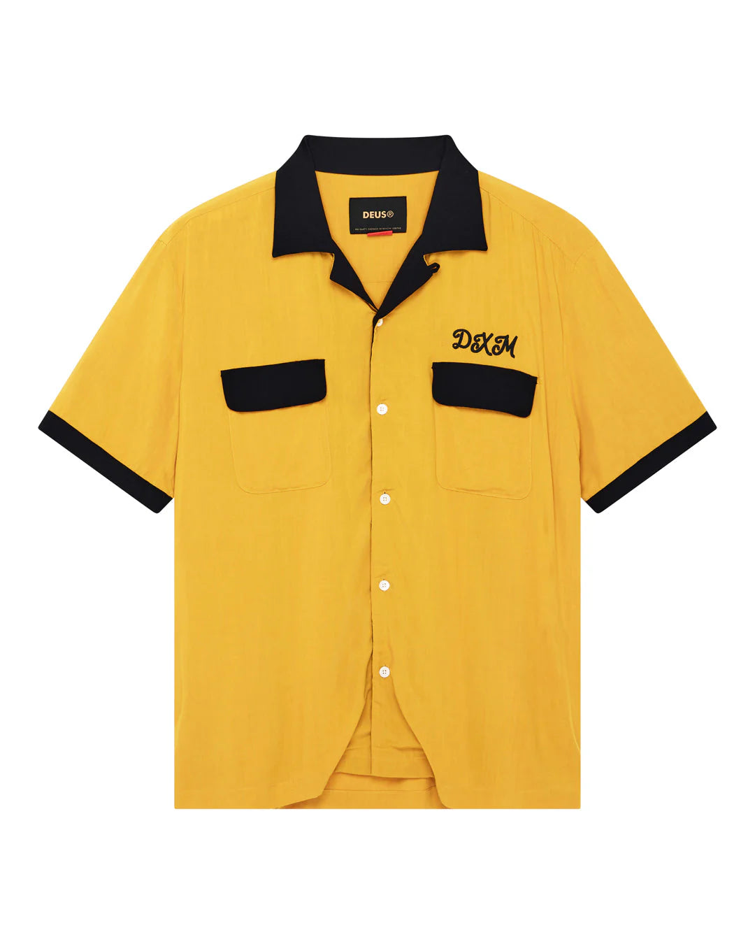 Deus Ex Machina - Diablo Bowling Shirt in Golden Yellow