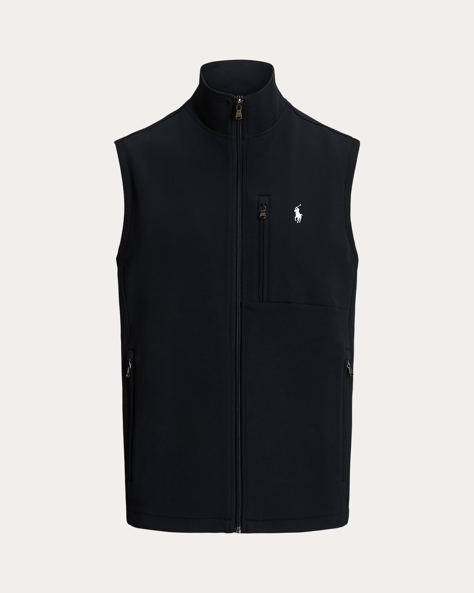 Polo Ralph Lauren - Double-Knit Mockneck Vest In Black