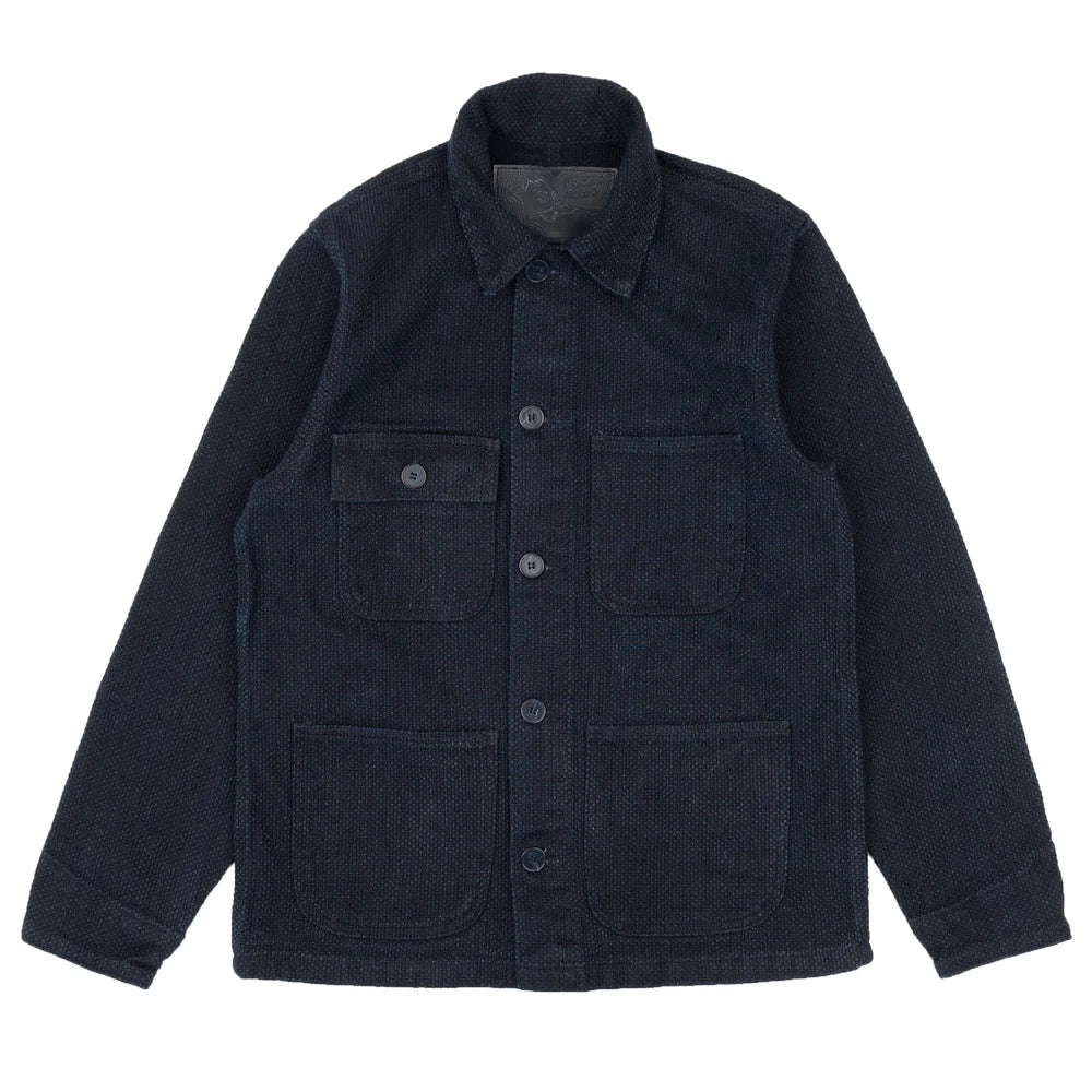 Naked & Famous - Chore Coat in Indigo Sashiko