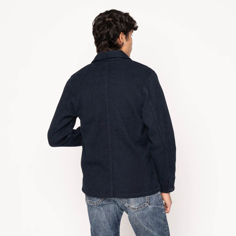 Naked & Famous - Chore Coat in Indigo Sashiko
