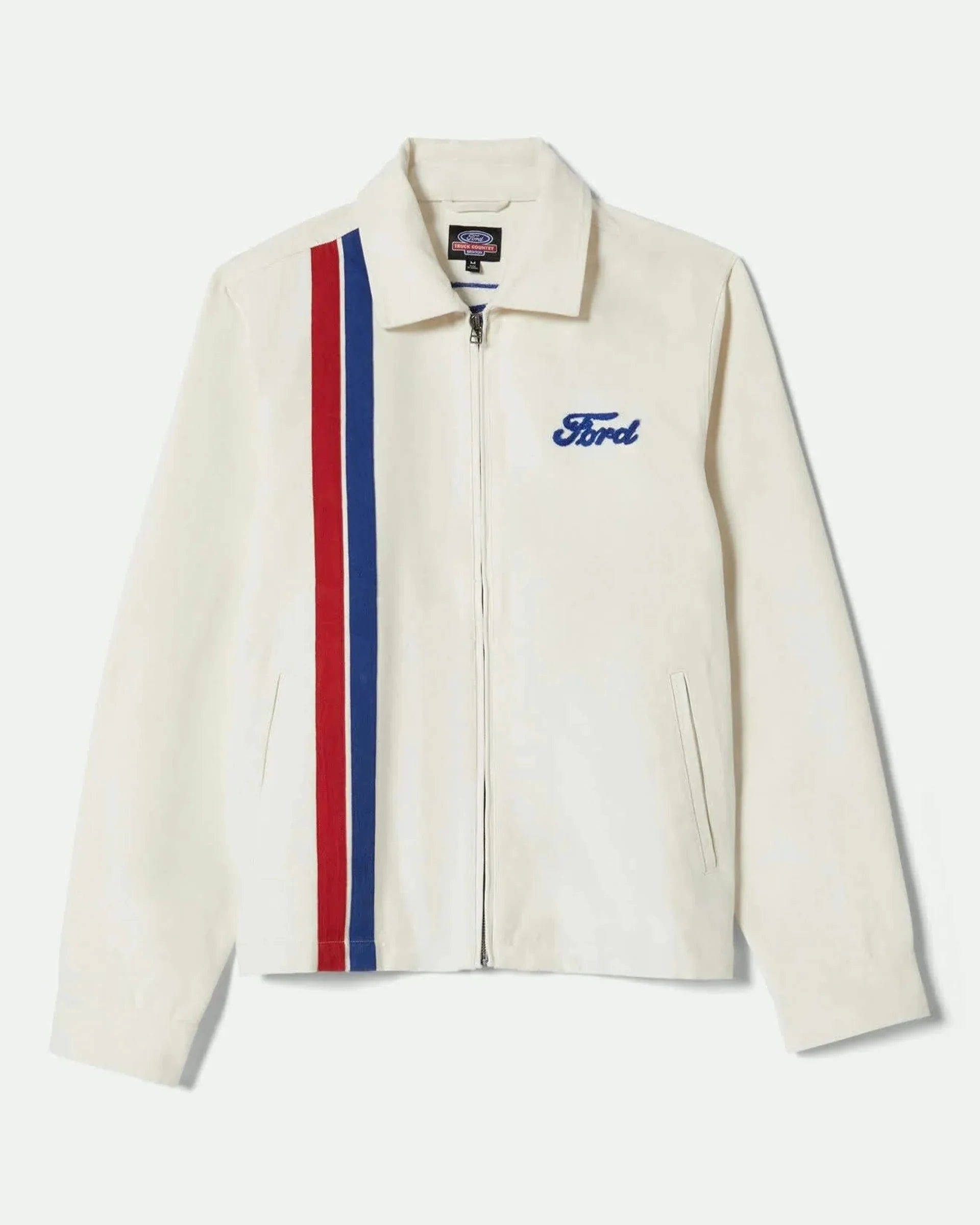 Brixton - Ford Number One Garage Jacket in Wimbledon White