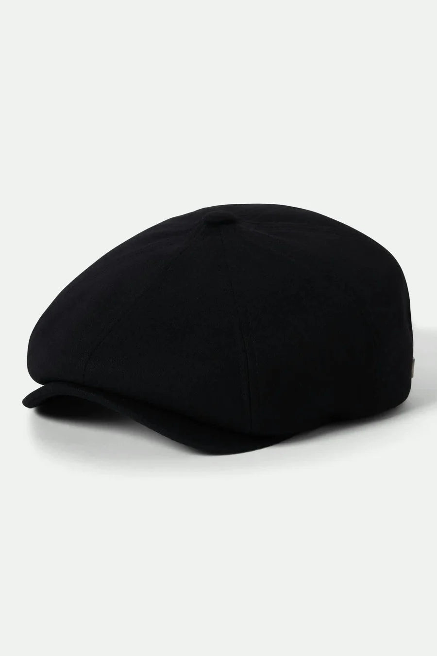 Brixton - Brood Flannel Snap Cap in Black/Moss