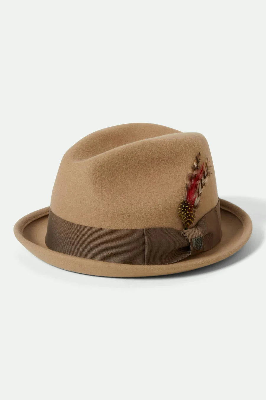 Brixton - Gain Fedora in Sand/Antique Brass