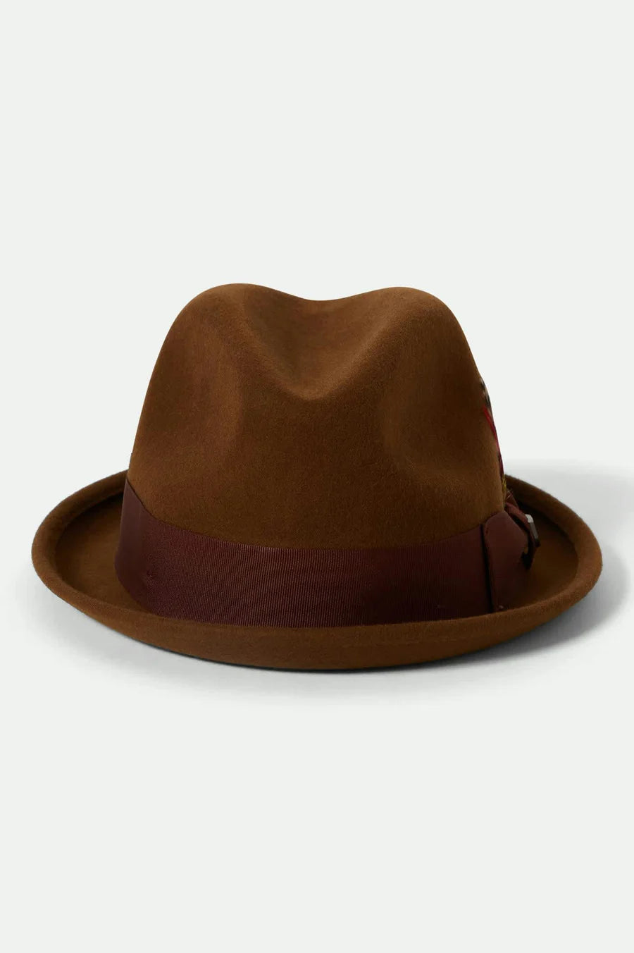 Brixton - Gain Fedora in Coffee and Chestnut