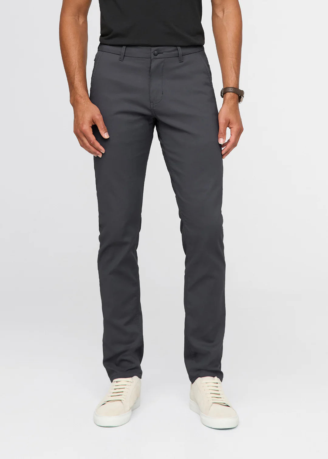 Duer - NuStretch Slim Straight Trouser in Charcoal
