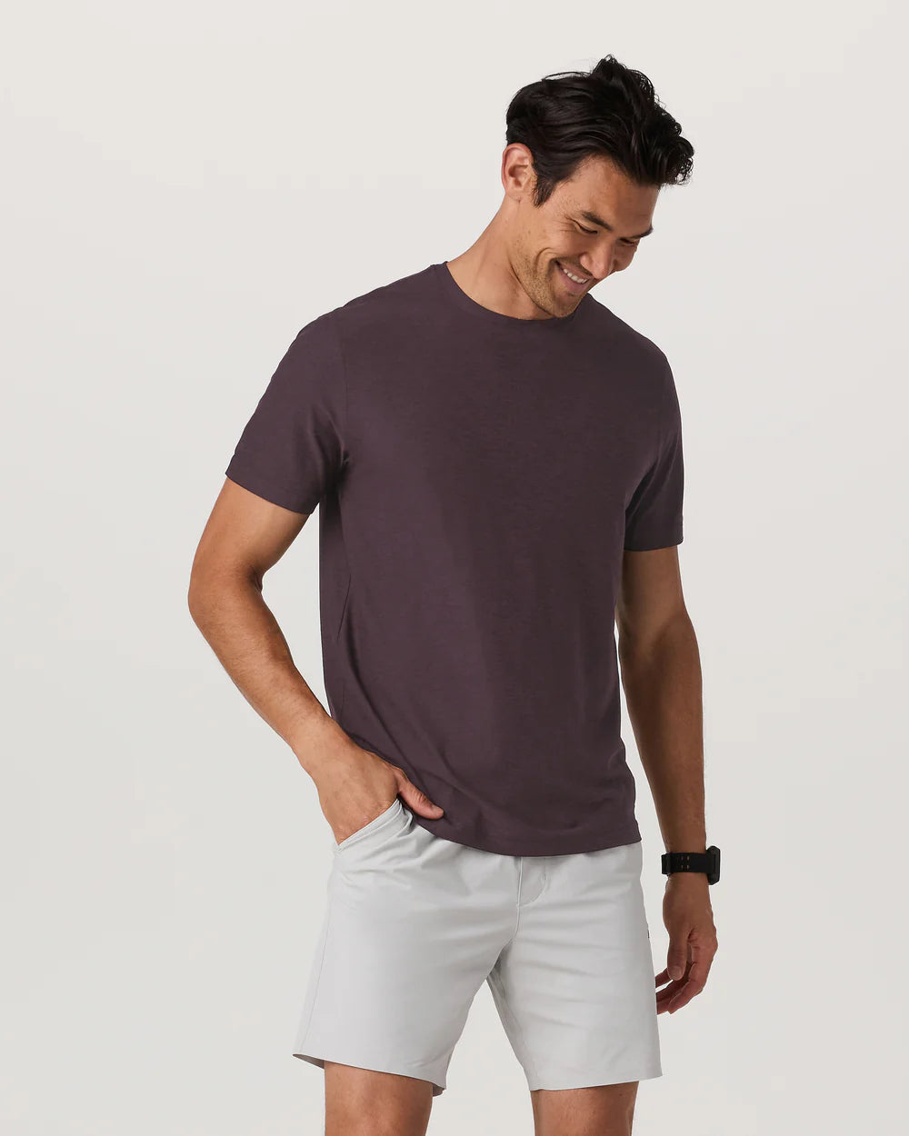 Vuori - Strato Tech Tee in Raisin Heather