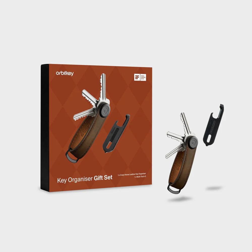 Orbitkey - Key Organizer Crazy Horse + Multi-Tool v2 Set