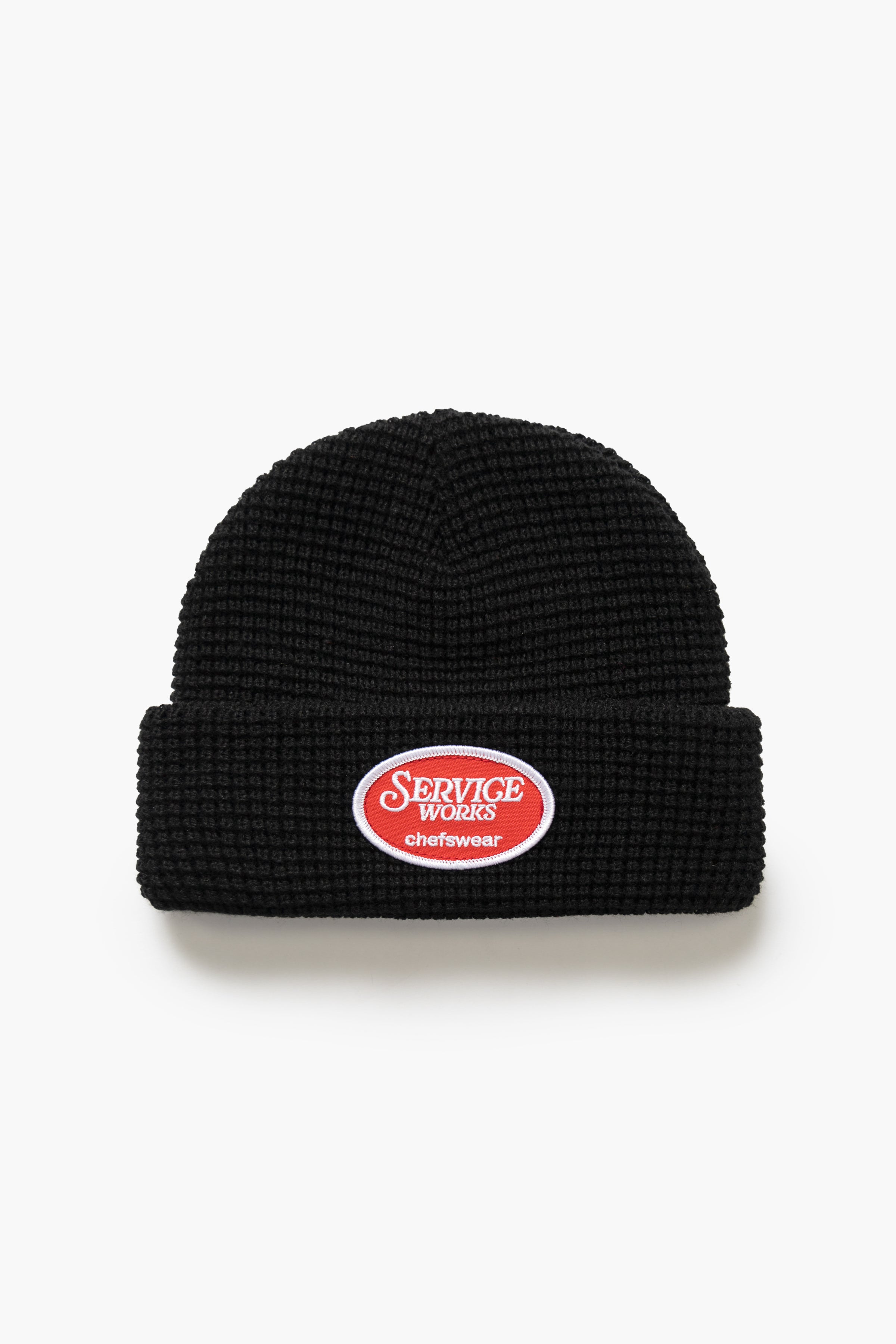Service Works - Waffle Patch Beanie in Black