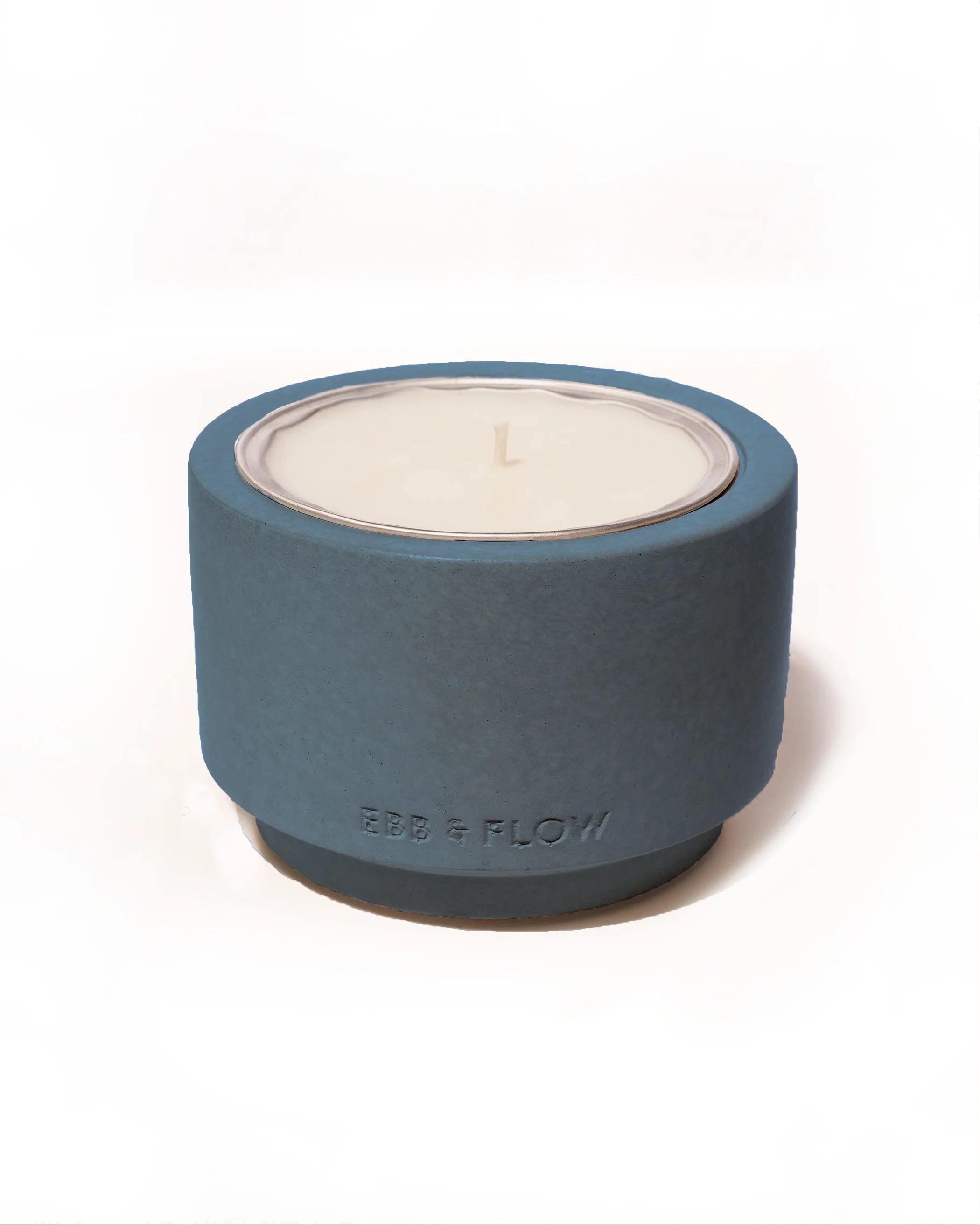 Ebb and Flow - Refillable Concrete Candle in Amber Smoke
