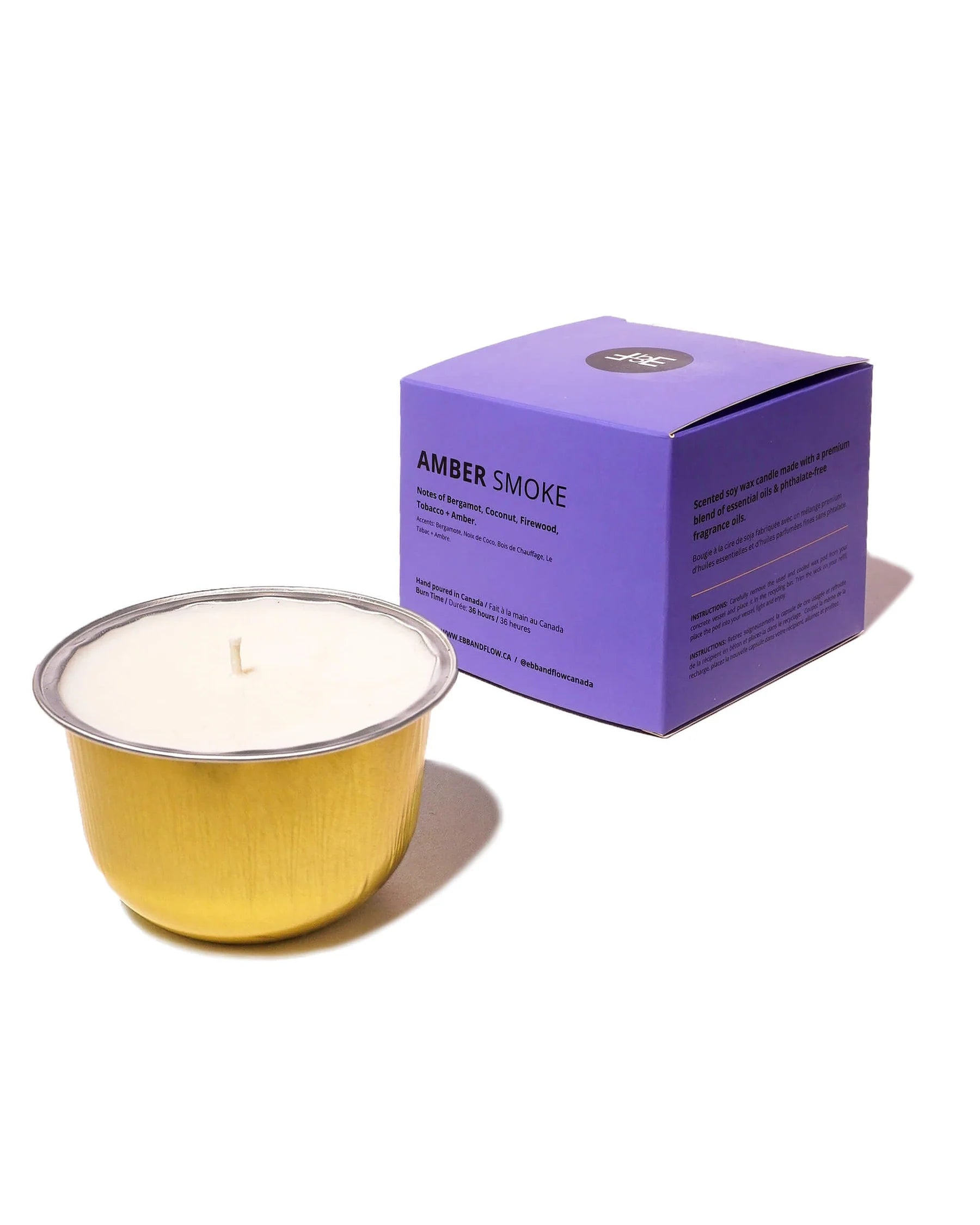 Ebb and Flow - Candle Refill in Amber Smoke