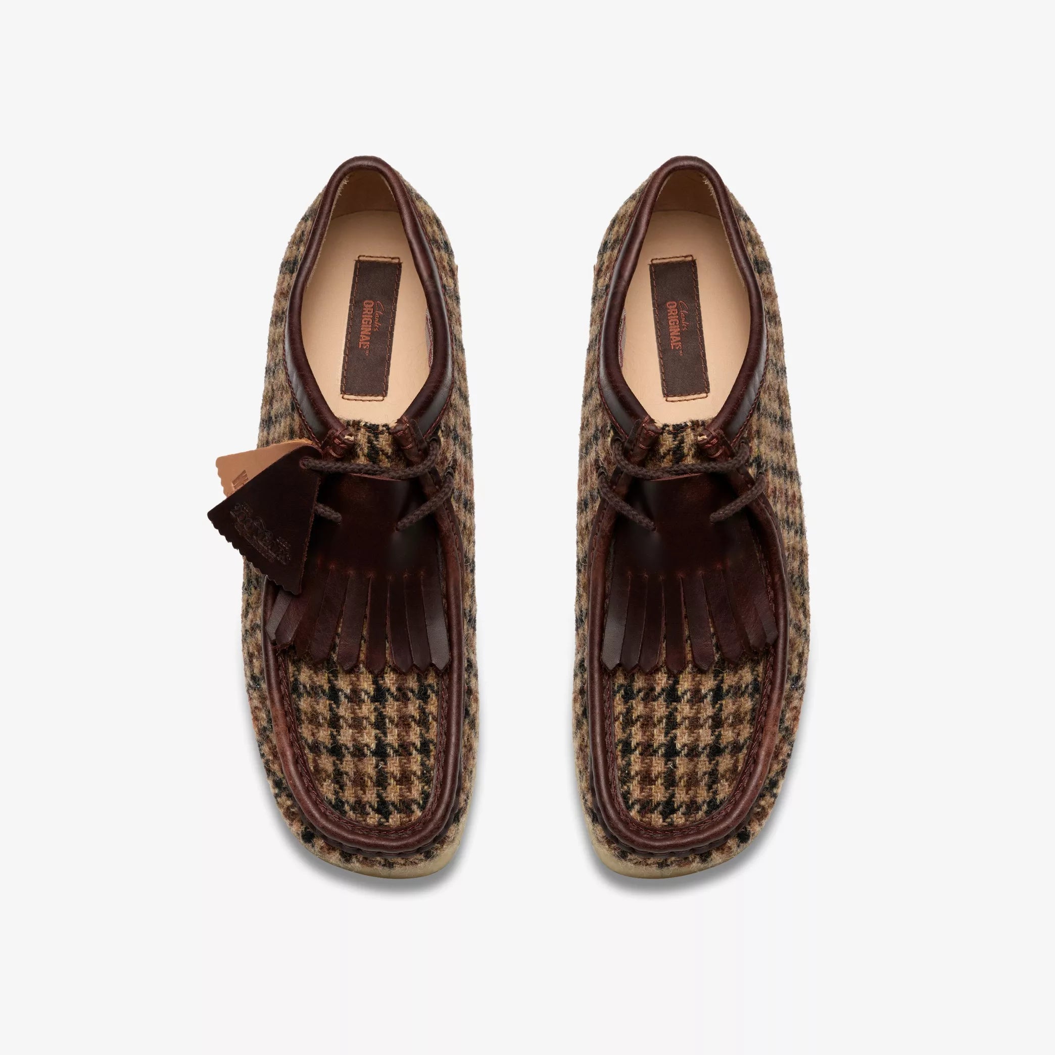 Clarks - Wallabee in Brown Tweed Combination