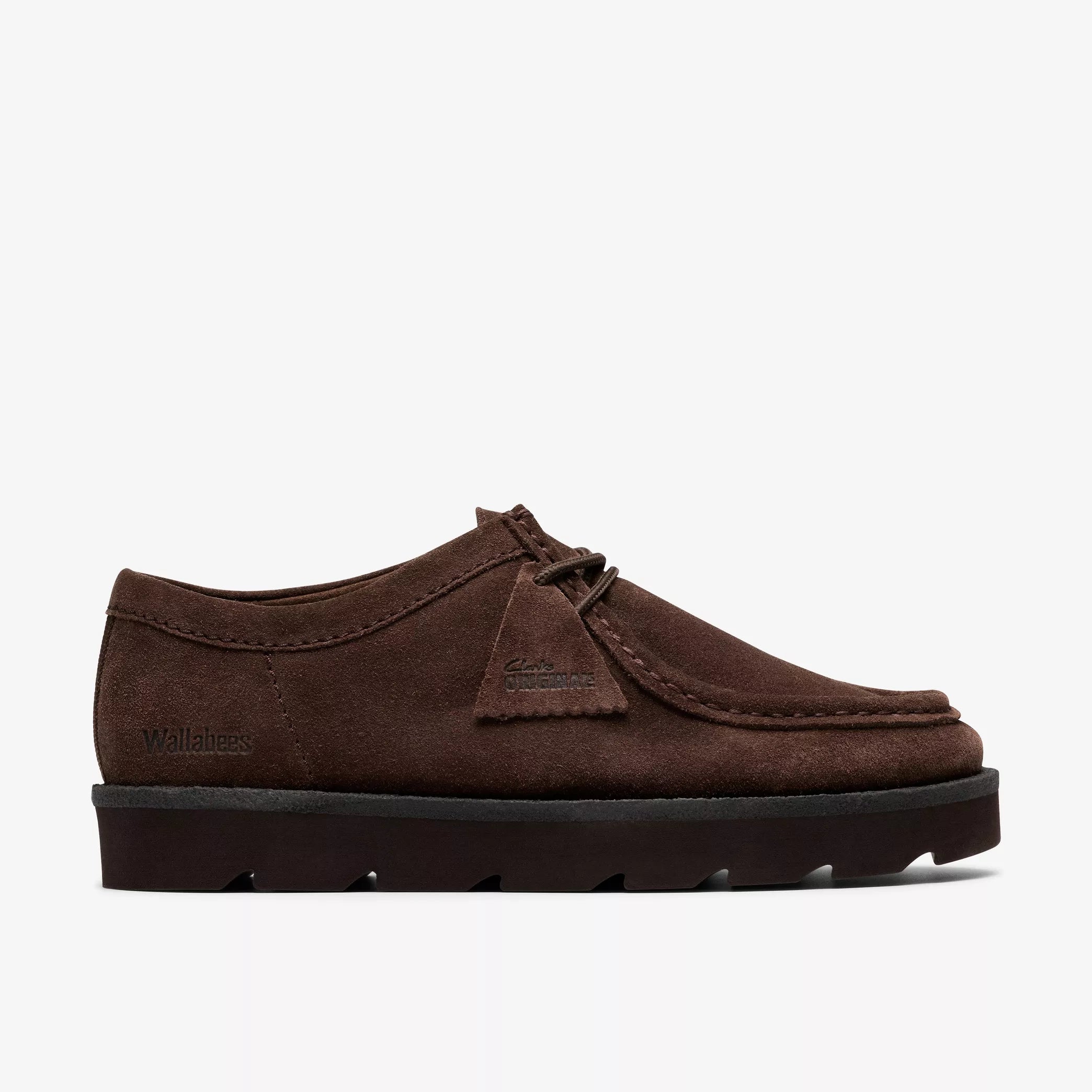 Clarks - Meare Walla Dark in Brown Suede