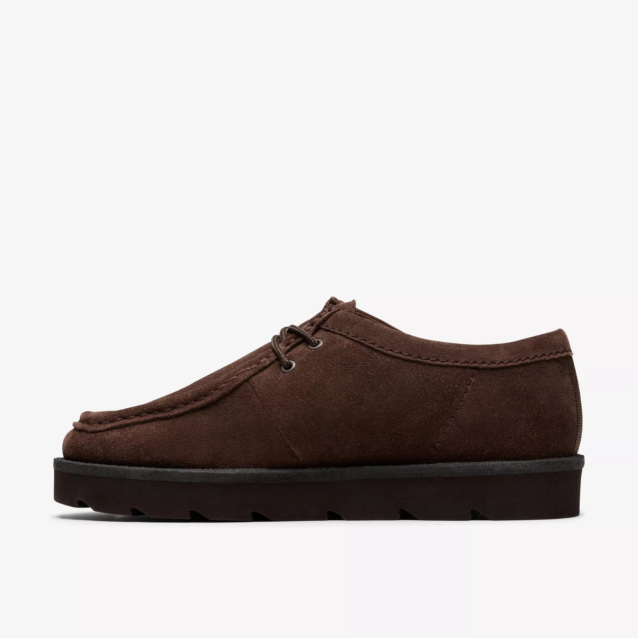 Clarks - Meare Walla Dark in Brown Suede