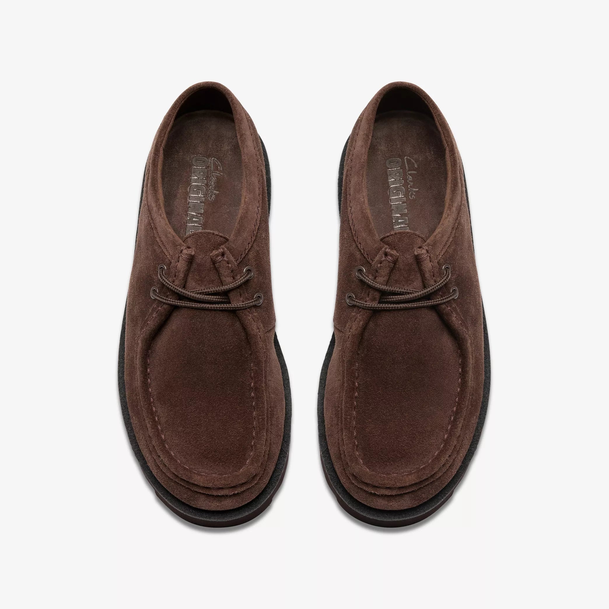 Clarks - Meare Walla Dark in Brown Suede
