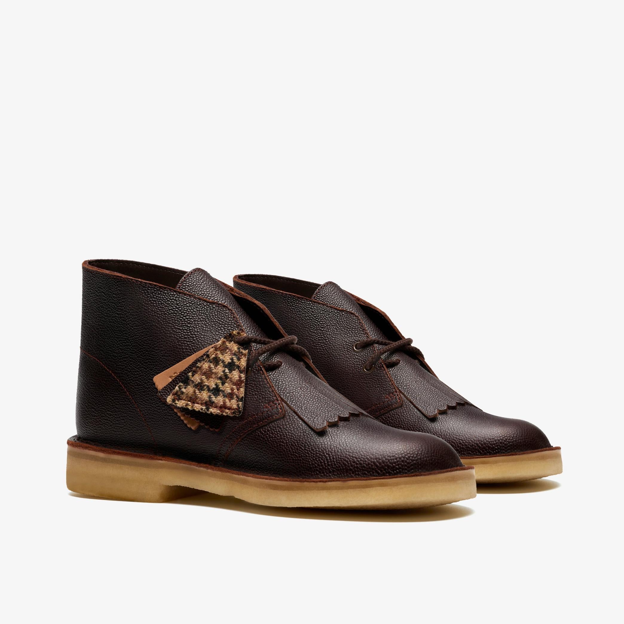 Clarks - Desert Boot in Brown Scotch Grain