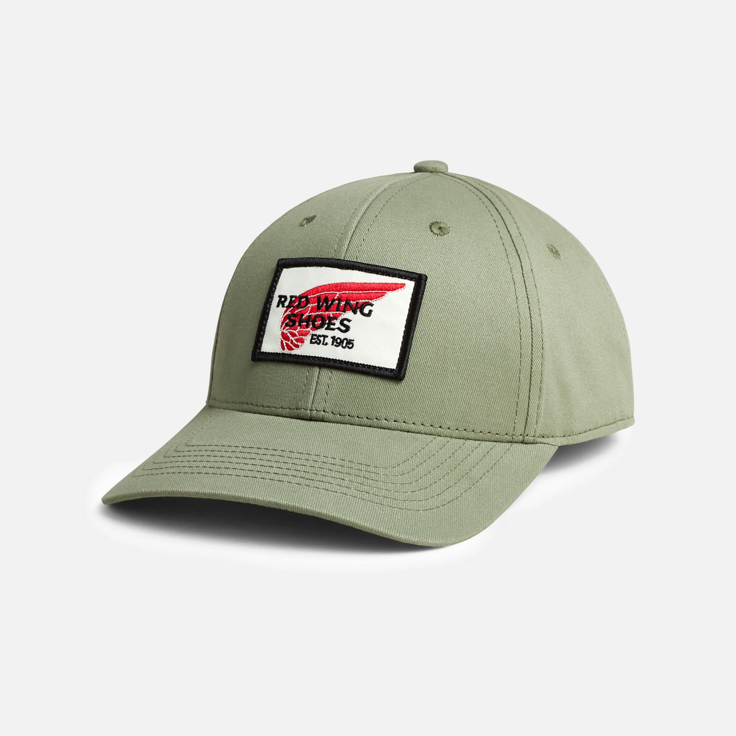 Red Wing - Embroidered Logo Ball Cap in Moss Green