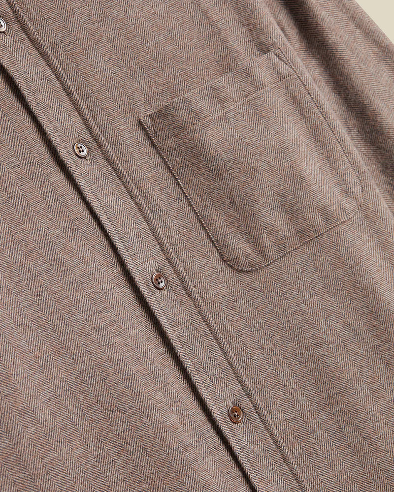 Portuguese Flannel - Espiga in Brown