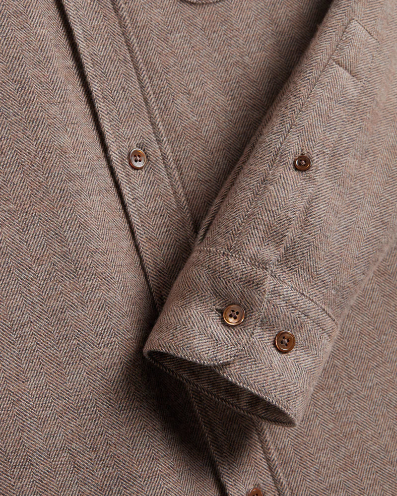 Portuguese Flannel - Espiga in Brown
