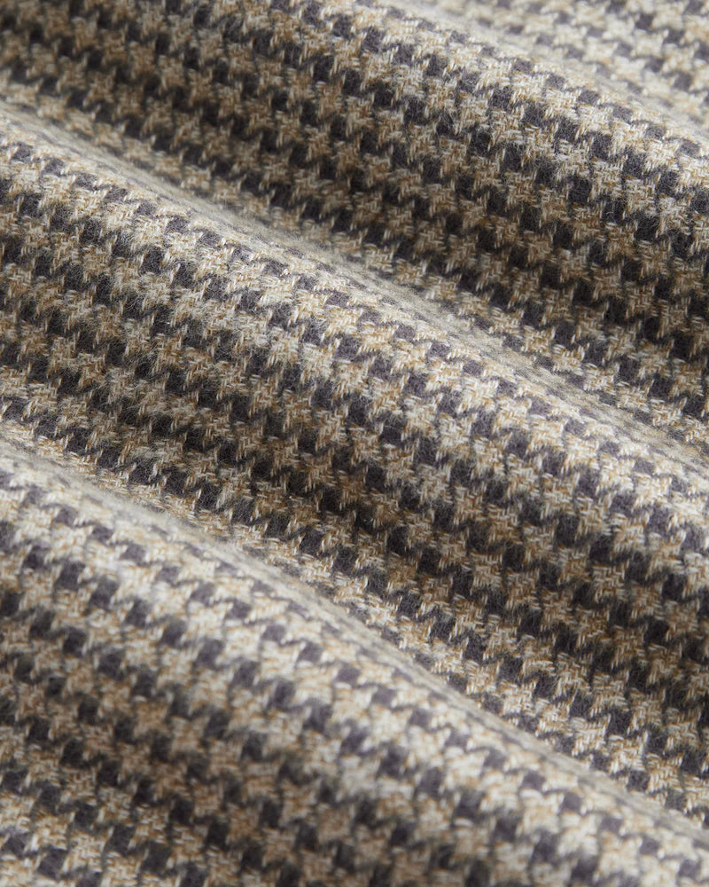 Portuguese Flannel - Abstract Pied Poule in Charcoal