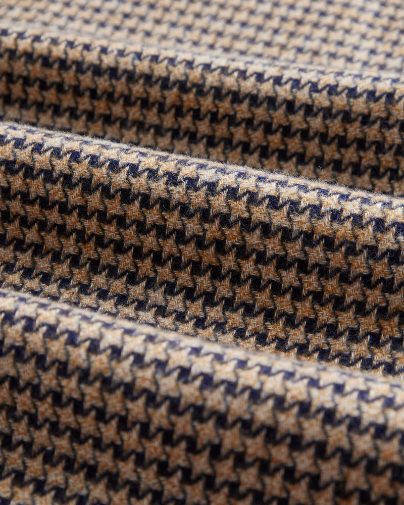 Portuguese Flannel - Abstract Pied Poule in Navy
