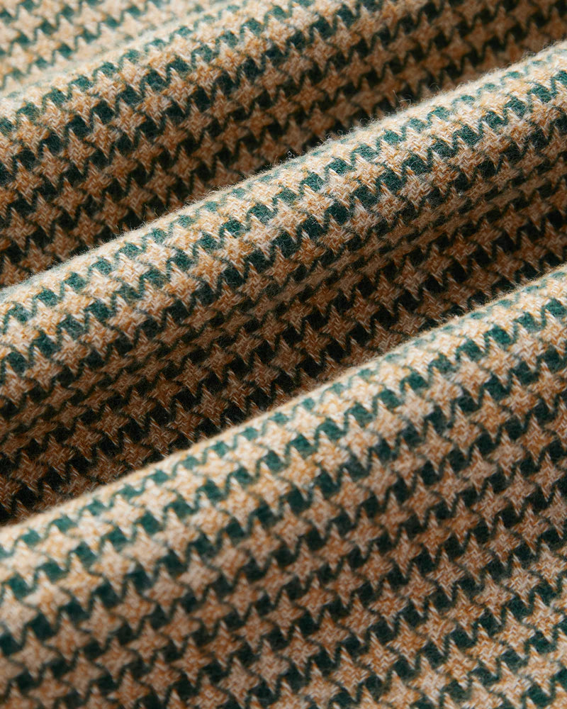 Portuguese Flannel - Abstract Pied Poule in Green