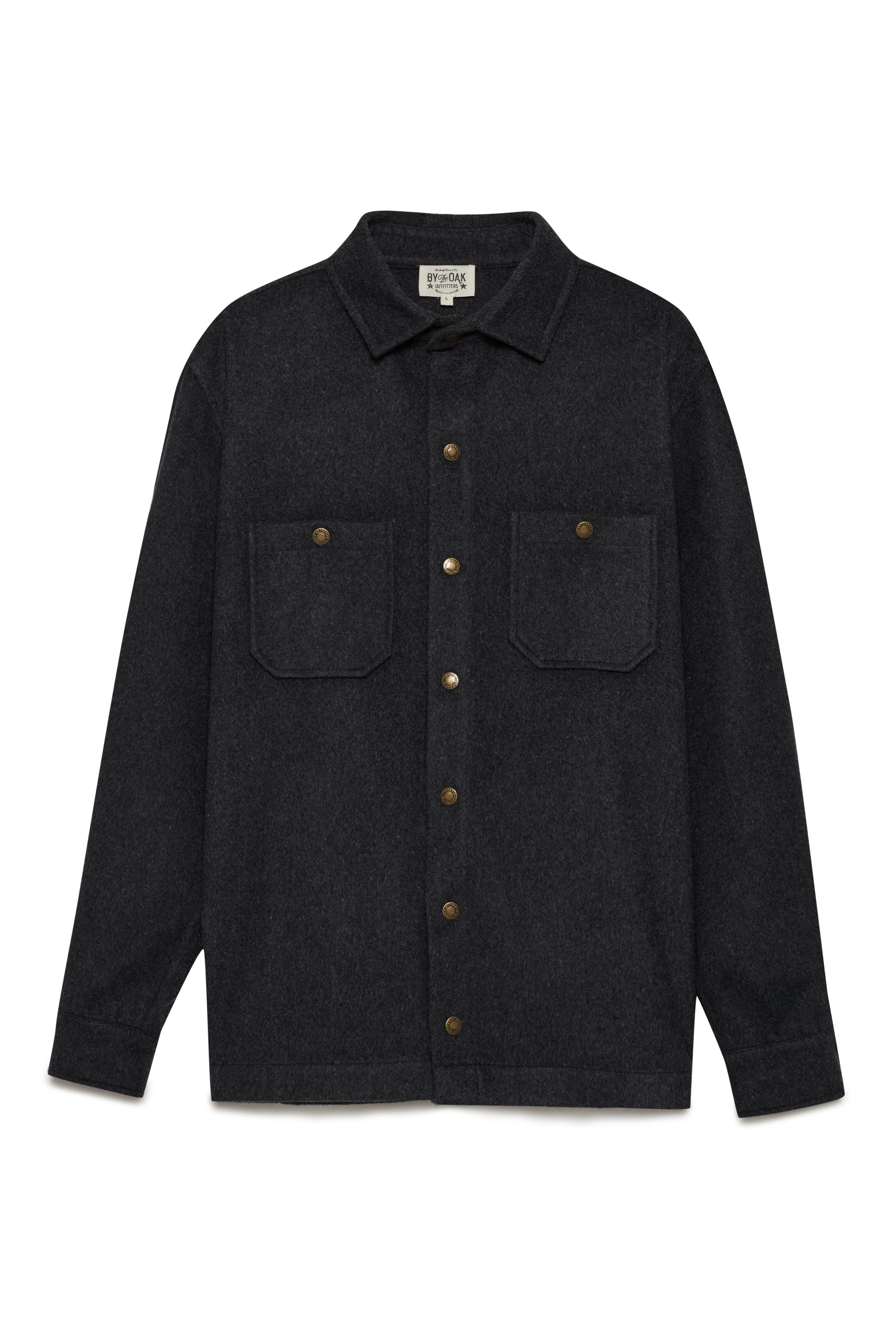 By The Oak - Wool Heavy Shirt in Anthracite