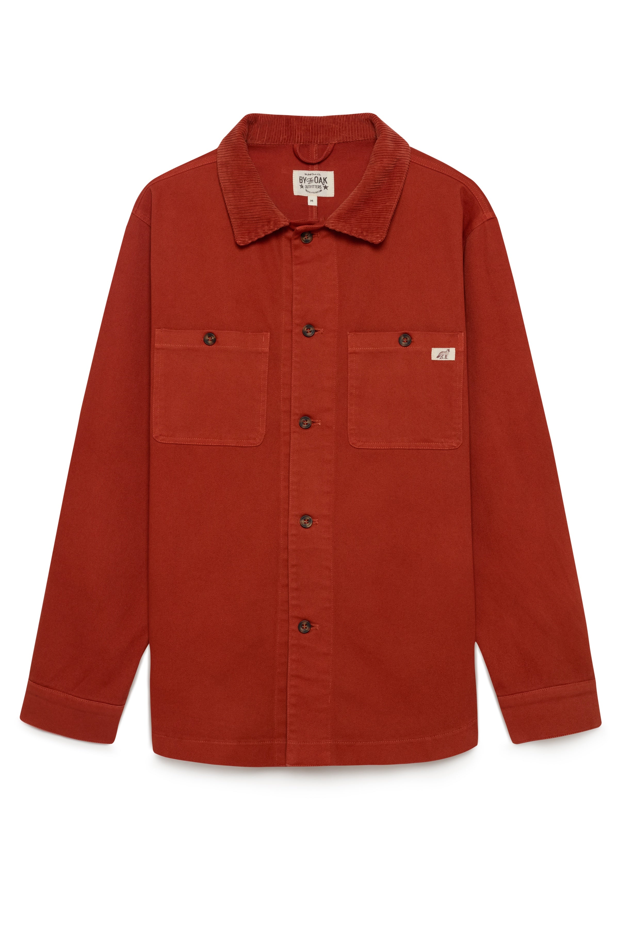 By The Oak - Cord Collar Overshirt in Rust