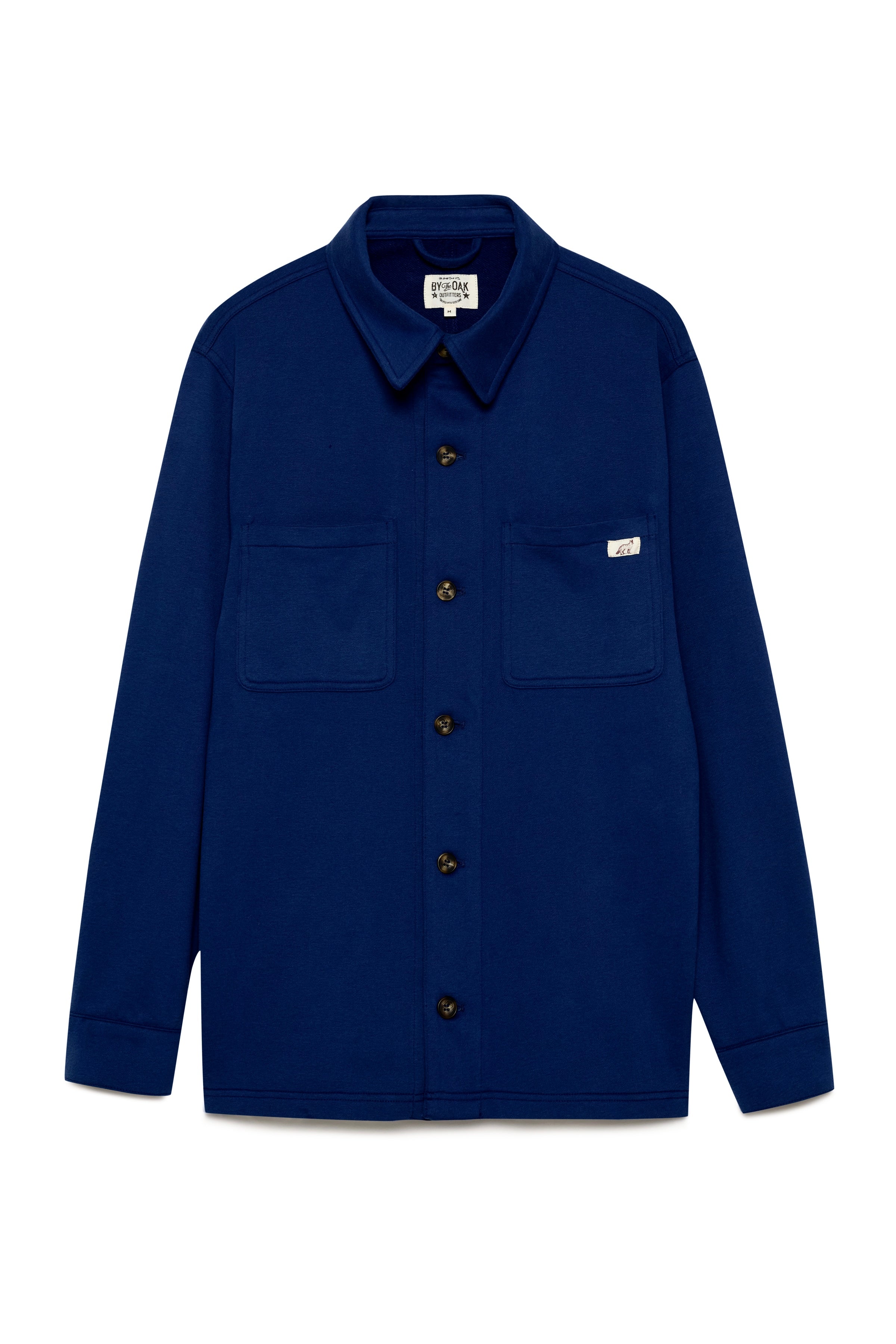 By The Oak - Button Down Sweatshirt in Dark Blue